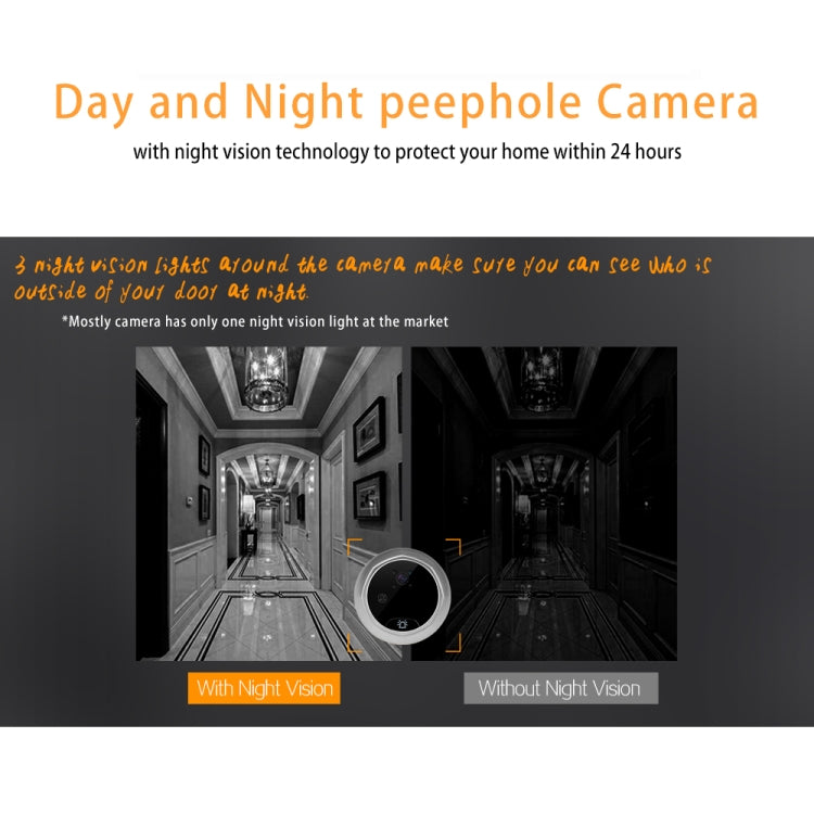 W8-S 2.4 inch Screen 2.0MP Security Camera No Disturb Peephole Viewer, Support TF Card W8-S 2.4 inch Screen 2.0MP Security Camera No Disturb Peephole Viewer, Support TF Card
